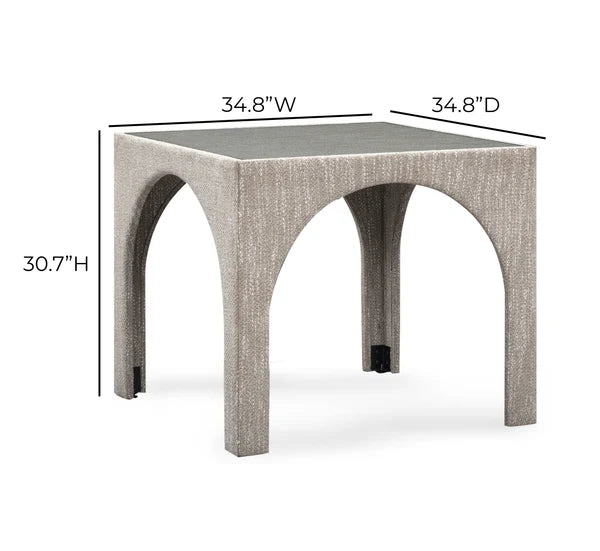 Tomlin 35" Square Mahjong Game Table & 4 Stools Set