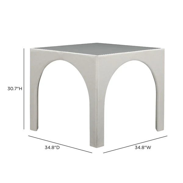 Tomlin 35" Square Mahjong Game Table & 4 Stools Set