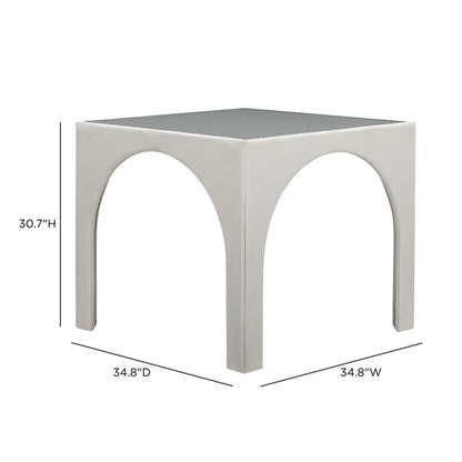 Tomlin 35" Square Mahjong Game Table & 4 Stools Set