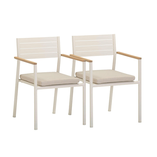 Sardinia - Outdoor Dining Chair (Set of 2) - Cream