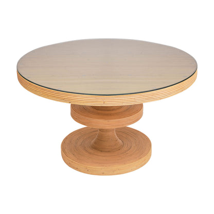 Apollonia - Rattan Round Dining Table - Natural
