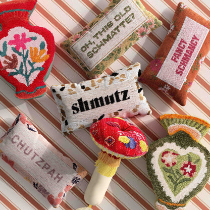 Judaica - "Shmutz" Pillow - Multi