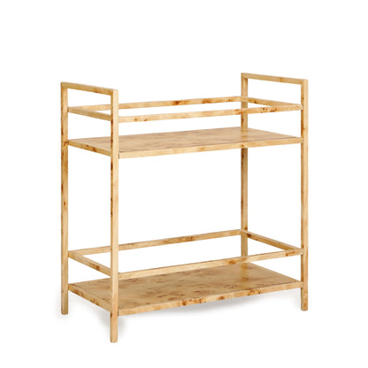 Destin - Burl Designer Bar Cart - Natural