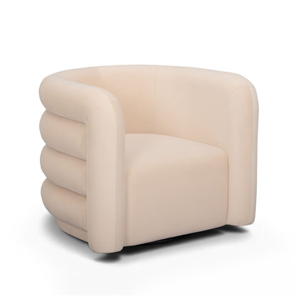 Curves - Velvet Swivel Accent Chair