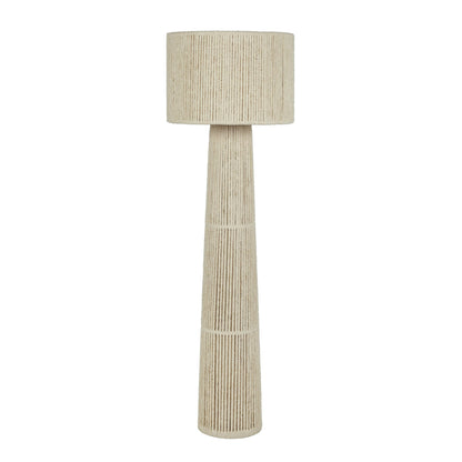 Tapered - Chenille Fiber Floor Lamp - Natural