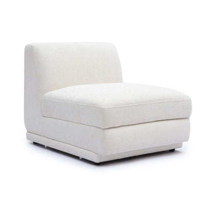 Perry - Modular Armless Chair - Cream