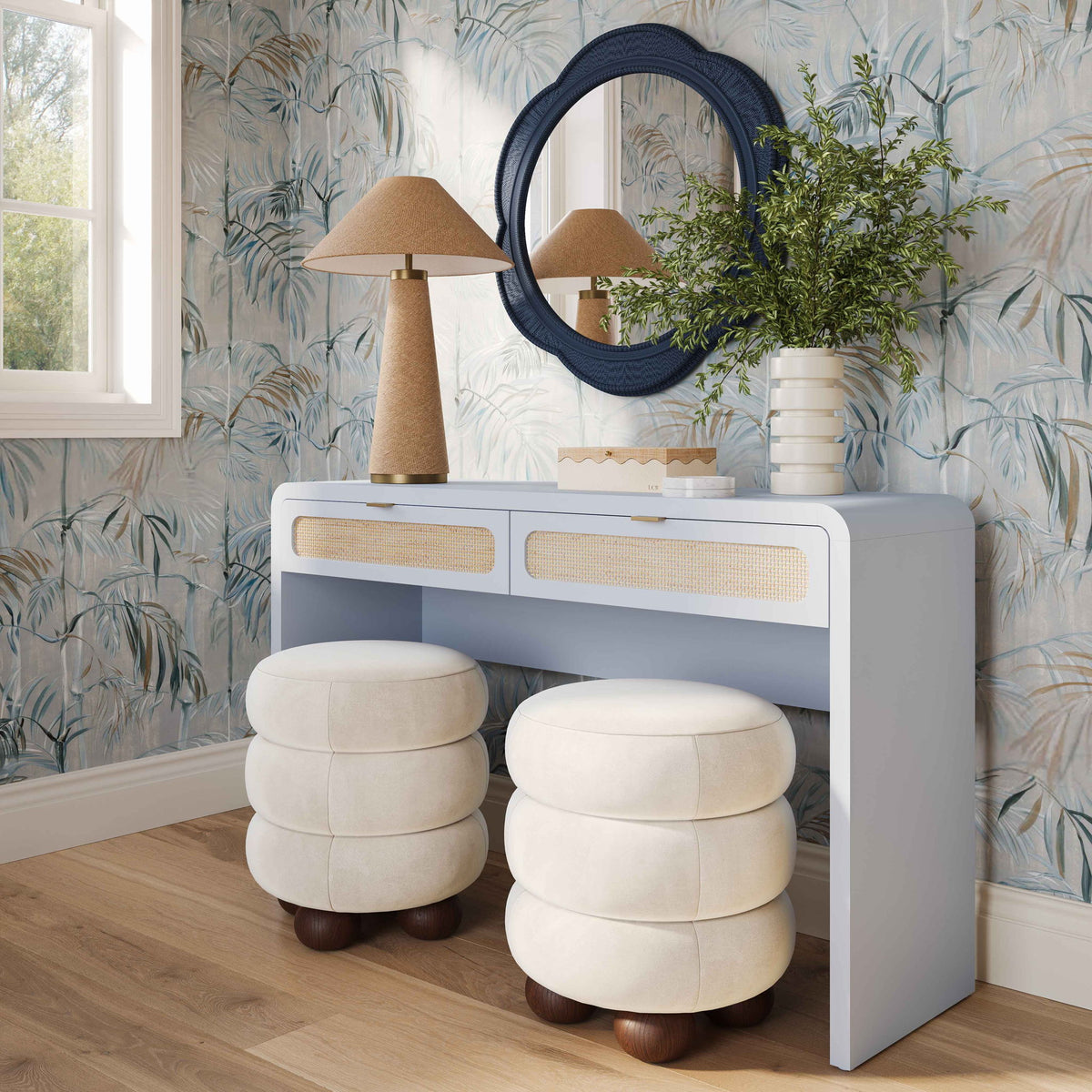 Patty - Rattan Console Desk