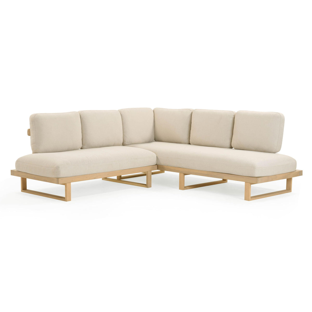 Evan - Outdoor L-Sectional - Cream