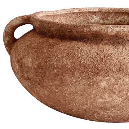 Earthenware - Wide Bowl With Handles - Terracotta