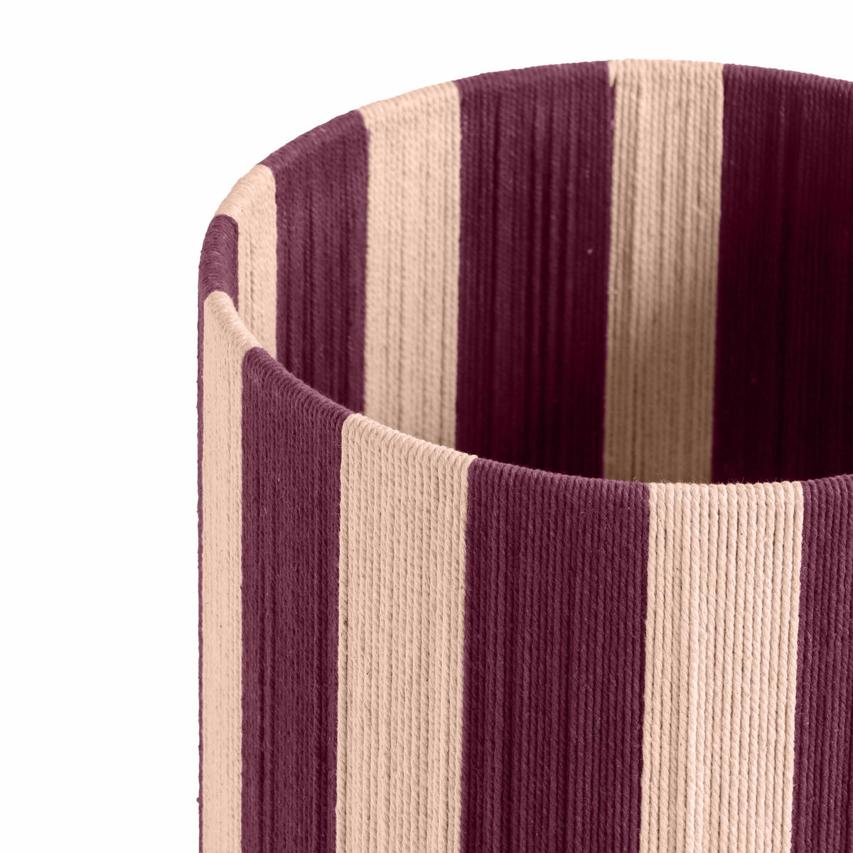 Guinevere - Striped Cotton Table Lamp - Purple And Pink