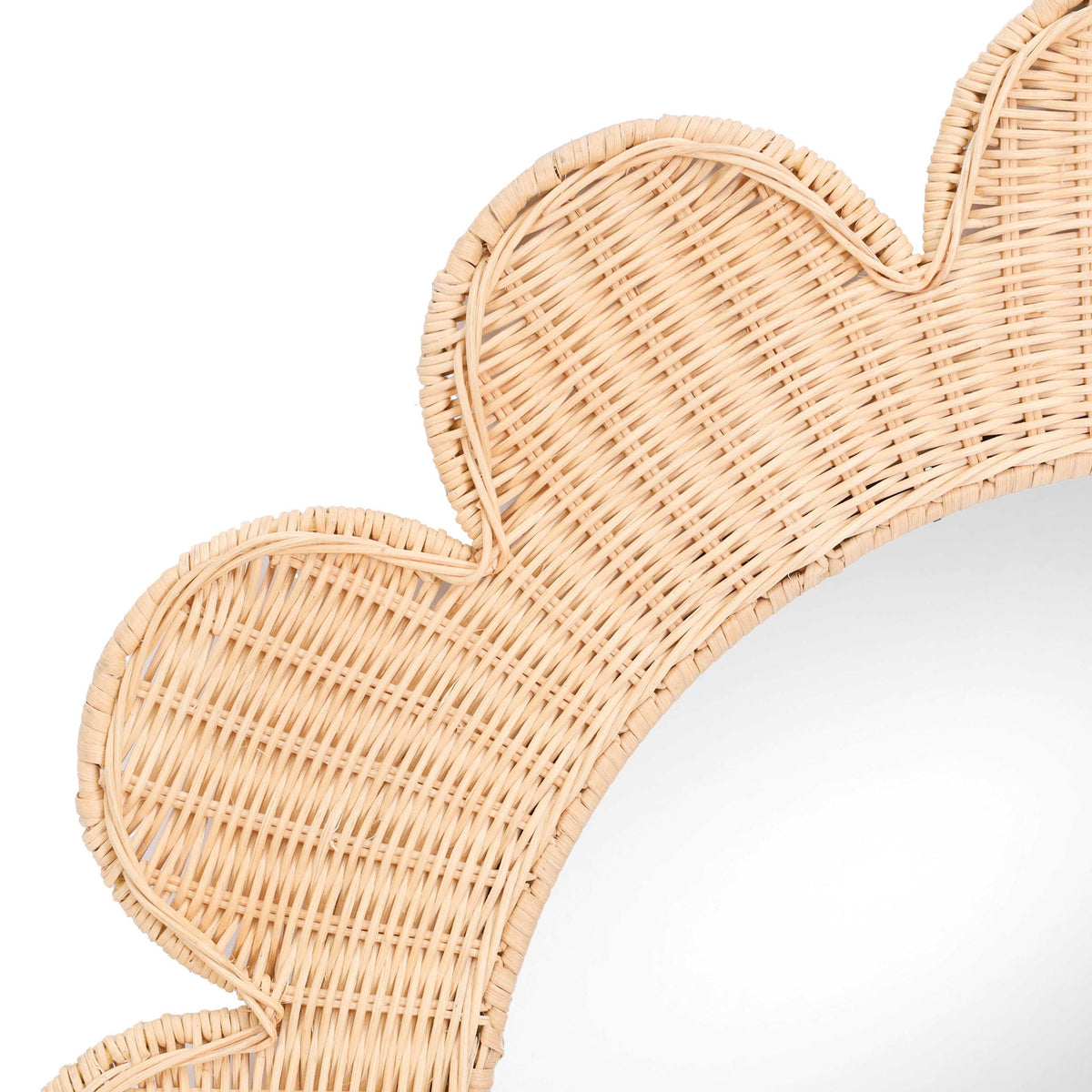 Coralie - Rattan Round Mirror