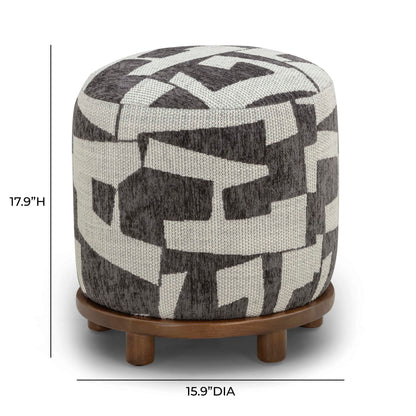 Bisou - Jacquard Ottoman