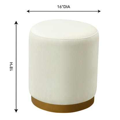 Opal - Velvet Ottoman