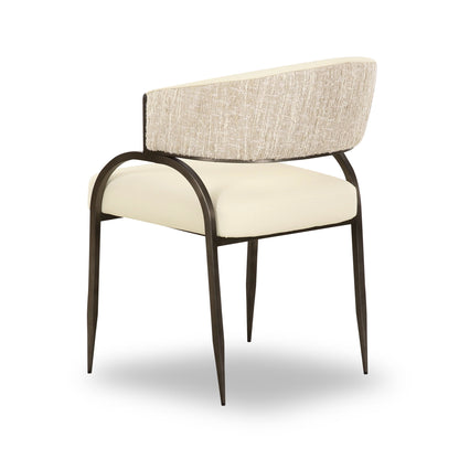 Tatum - Vegan Leather 2-Tone Dining Chair