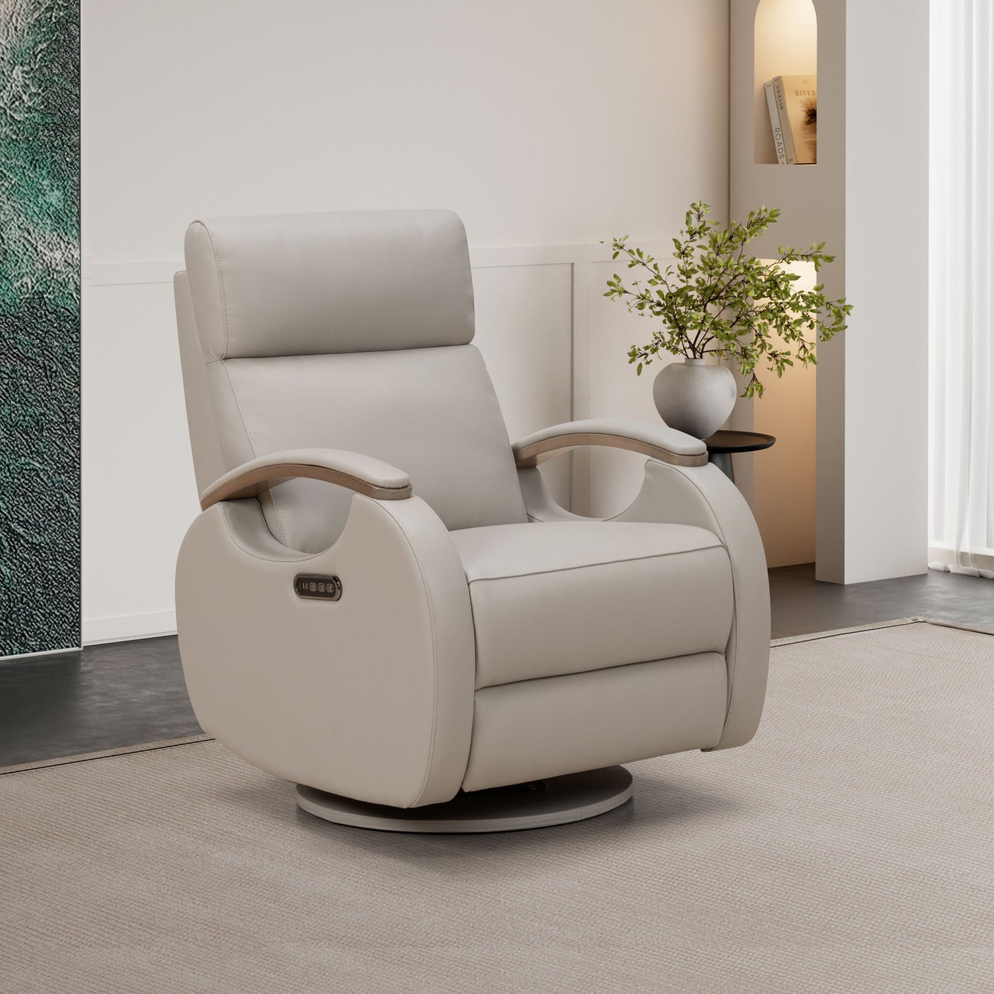 Pratt - 3P Recliner Swivel Glider - Gable-Dove