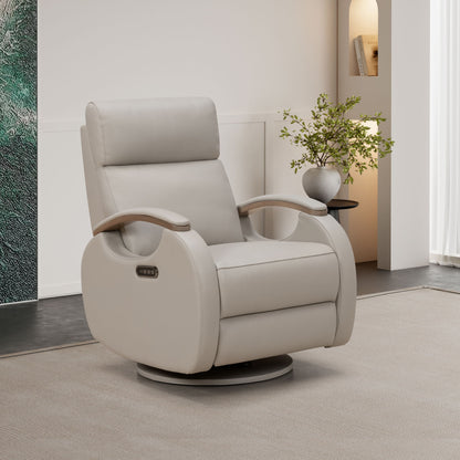 Pratt - 3P Recliner Swivel Glider - Gable-Dove