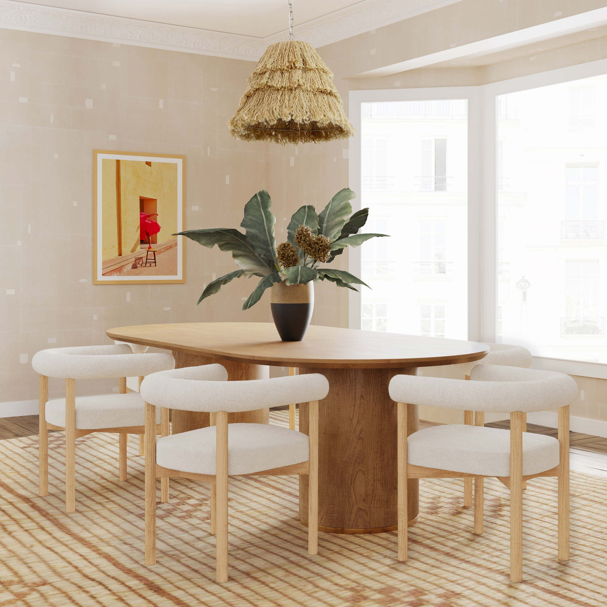 Brandy - Oval Dining Table - Natural
