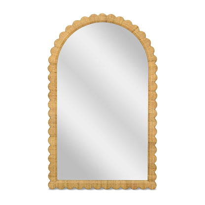 Bama - Rattan Arched Wall Mirror - Natural
