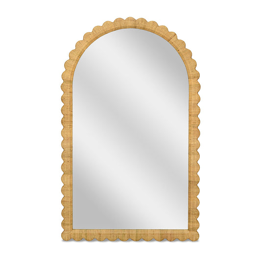 Bama - Rattan Arched Wall Mirror - Natural