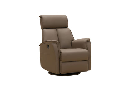 Sylas - Recliner Swivel Glider - Tucker-Taupe