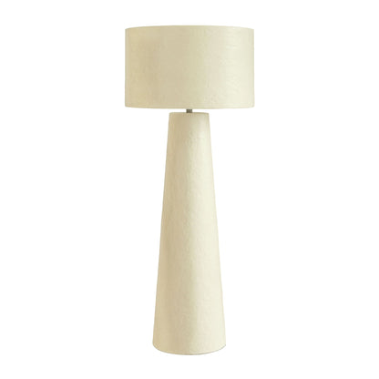Yala - Papier Mache Floor Lamp - Cream