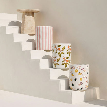 Tempest - Ceramic Table - Orange Citrus