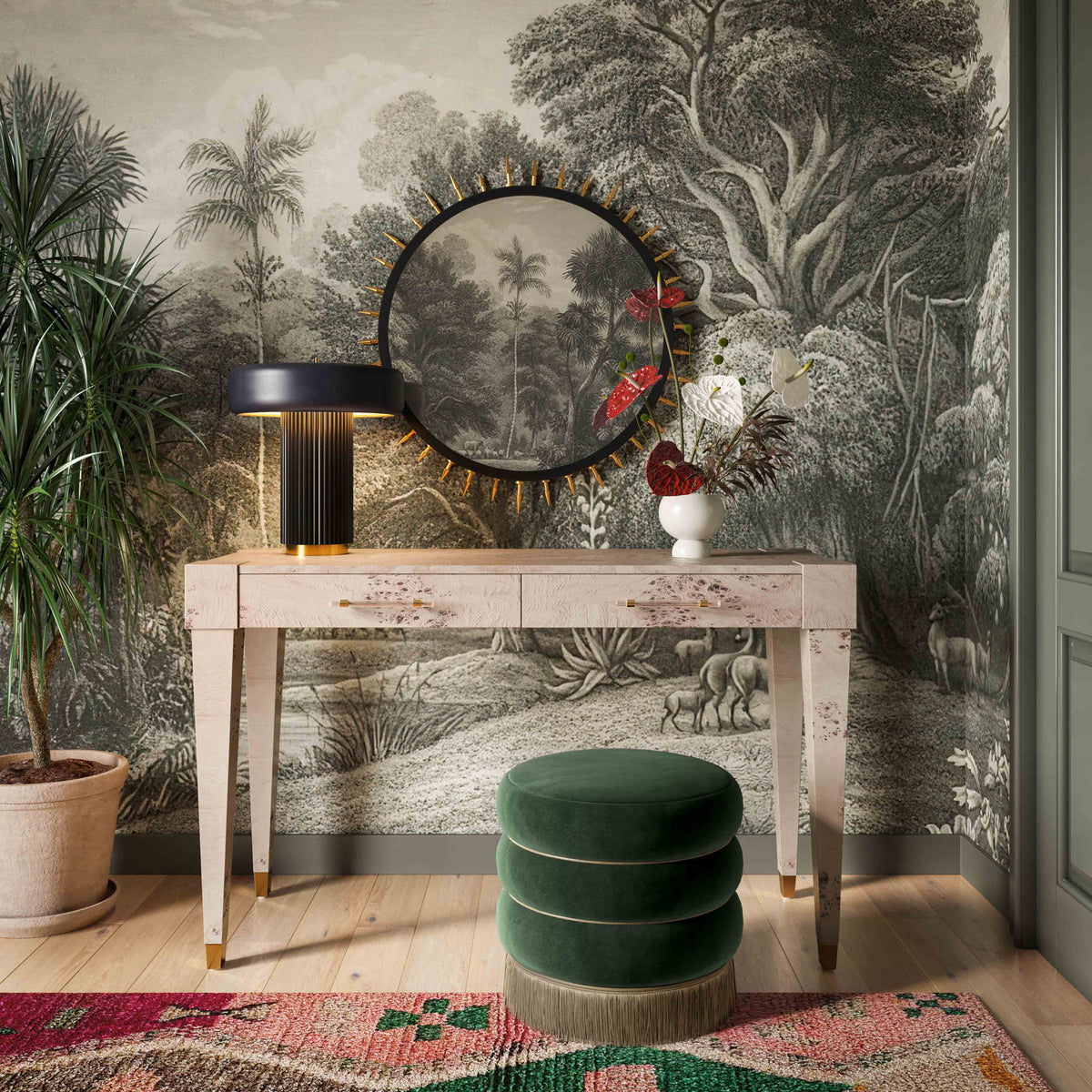 Lakka - Velvet Ottoman