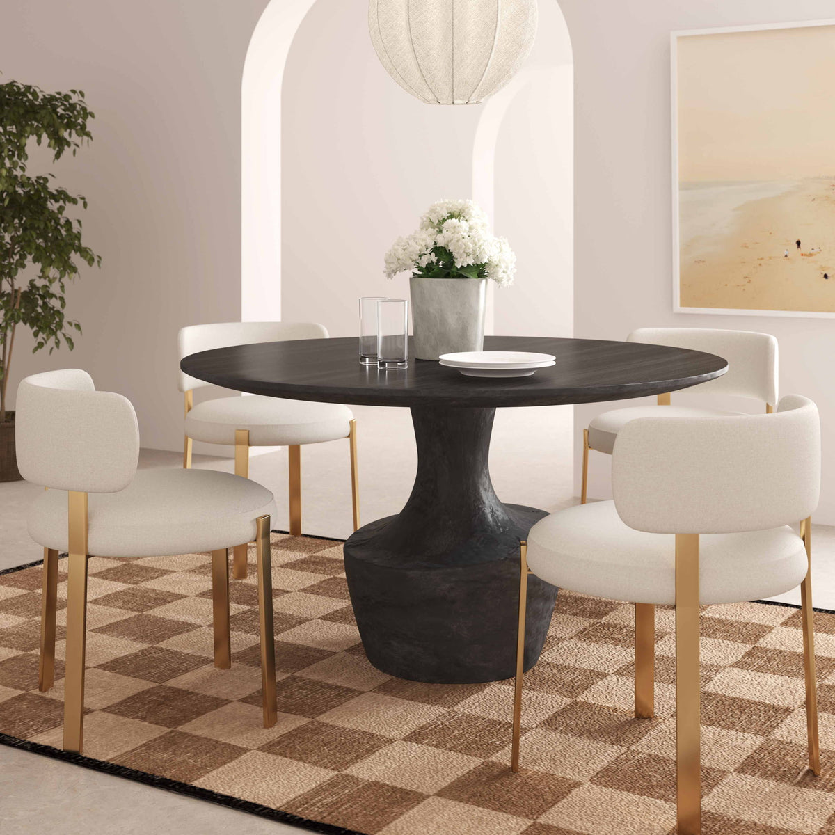 Gevra - Dining Table - Black