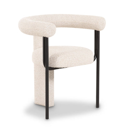 Synn - Performance Boucle Dining Chair - Cream
