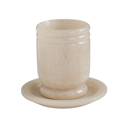 Channeled - Swirl Resin Kiddush Cup