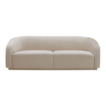 Yara - Pleated Velvet Sofa