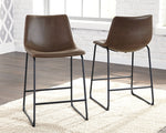 Centiar Upholstered Barstool (2/CN) Brown