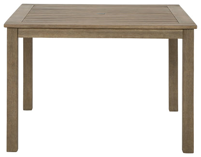 Aria Plains Square Dining Table w/UMB OPT