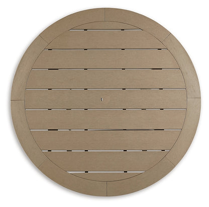 Fairen Trail Round Bar Table w/UMB OPT