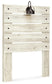 Cambeck  Panel Headboard With Mirrored Dresser And Chest