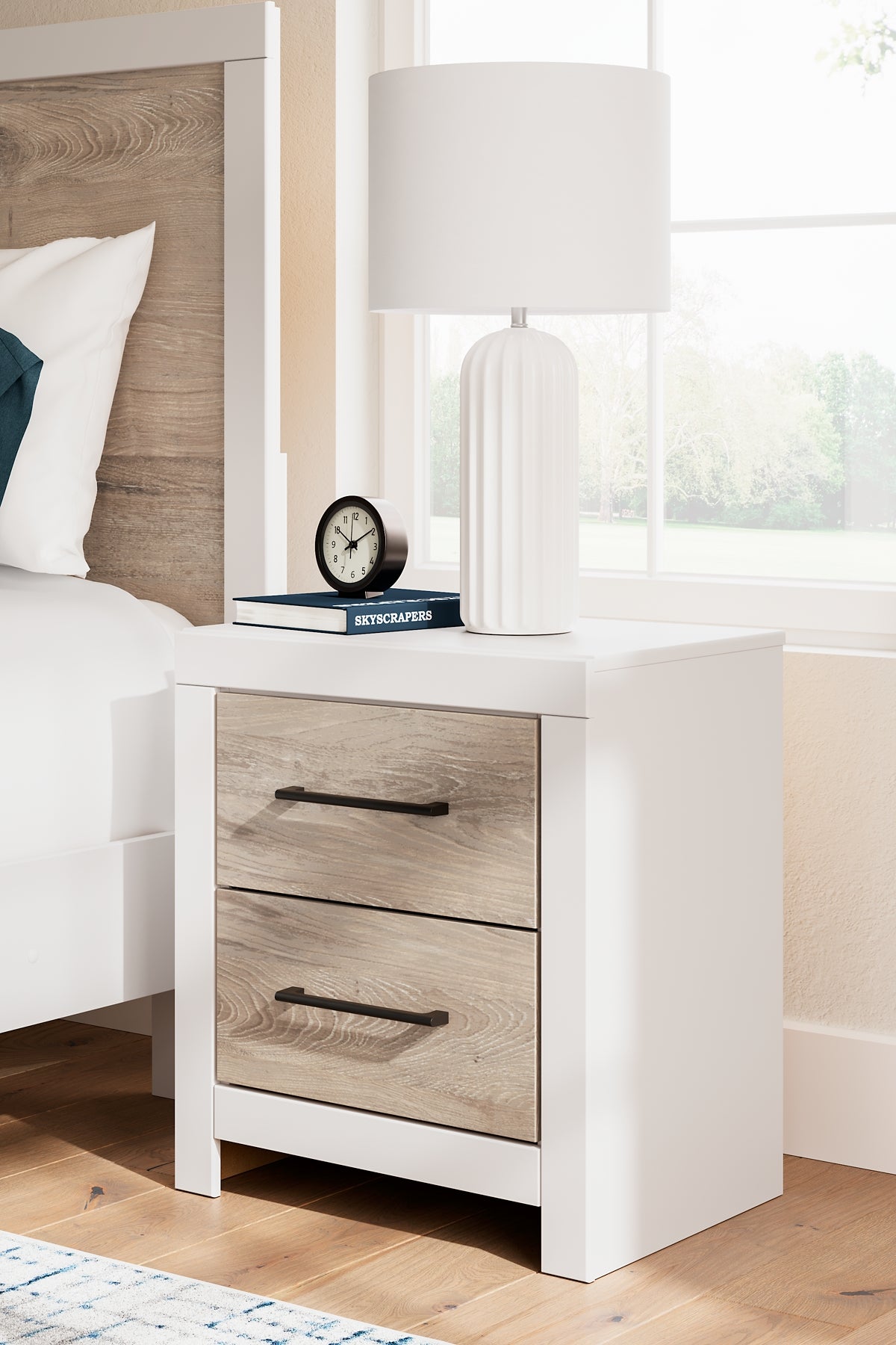 Charbitt Full Panel Bed with Dresser and Nightstand