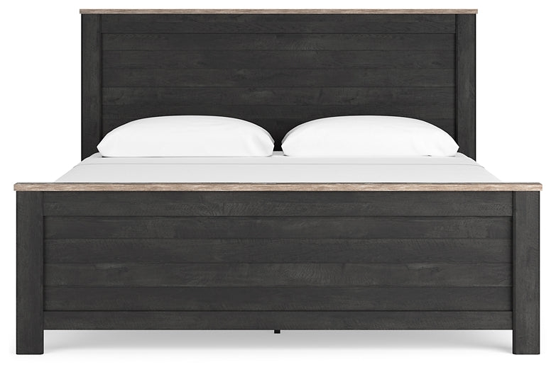 Nanforth King Panel Bed with Dresser
