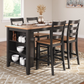 Gesthaven Counter Height Dining Table and 4 Barstools