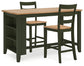 Gesthaven Counter Height Dining Table and 2 Barstools