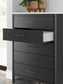 Full Upholstered Panel Bed with Mirrored Dresser and Chest