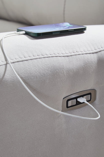 Social Pointe 3-Piece Power Reclining Sectional