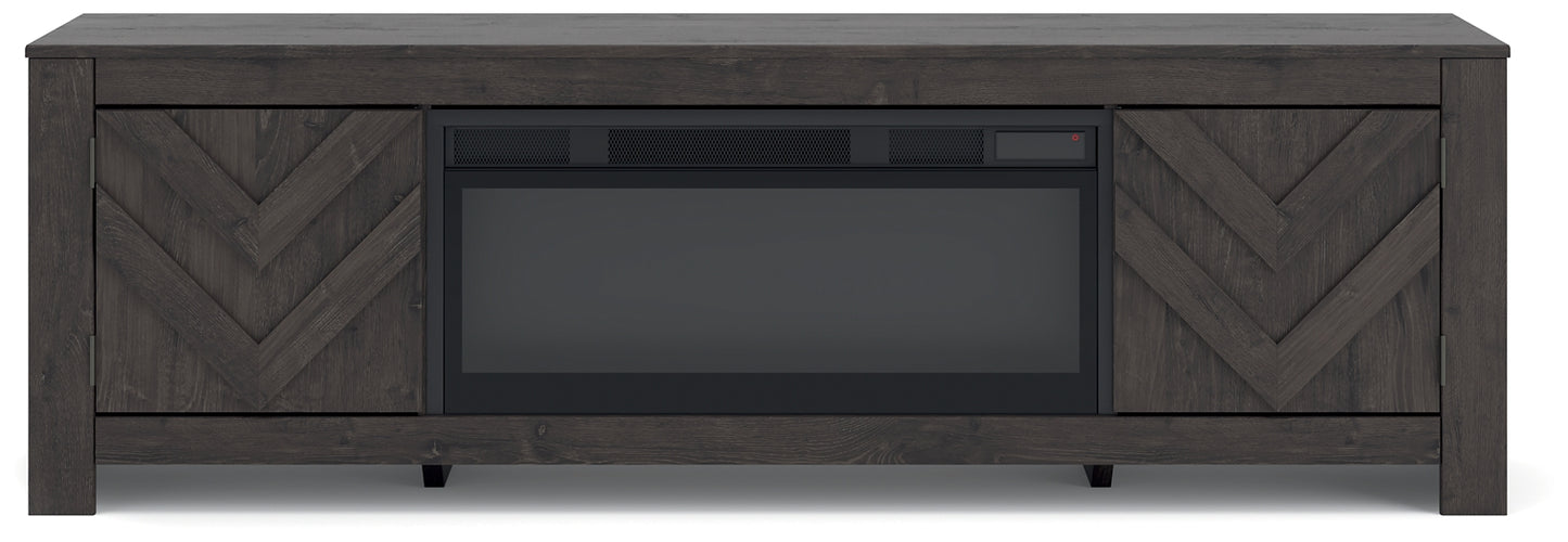 Cayboni 71" TV Stand with Electric Fireplace