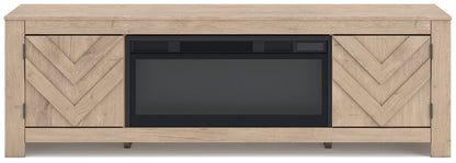 Cayboni 71" TV Stand with Electric Fireplace