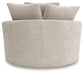 Cuddle Plush Oversized Swivel Accent Chair