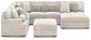 Cuddle Plush 6-Piece Sectional with Chaise