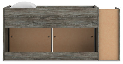 Frandern Twin Loft Bed with Bookcase Storage