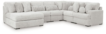Cuddle Plush 6-Piece Sectional with Chaise