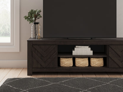 Cayboni LG TV Stand w/Fireplace Option