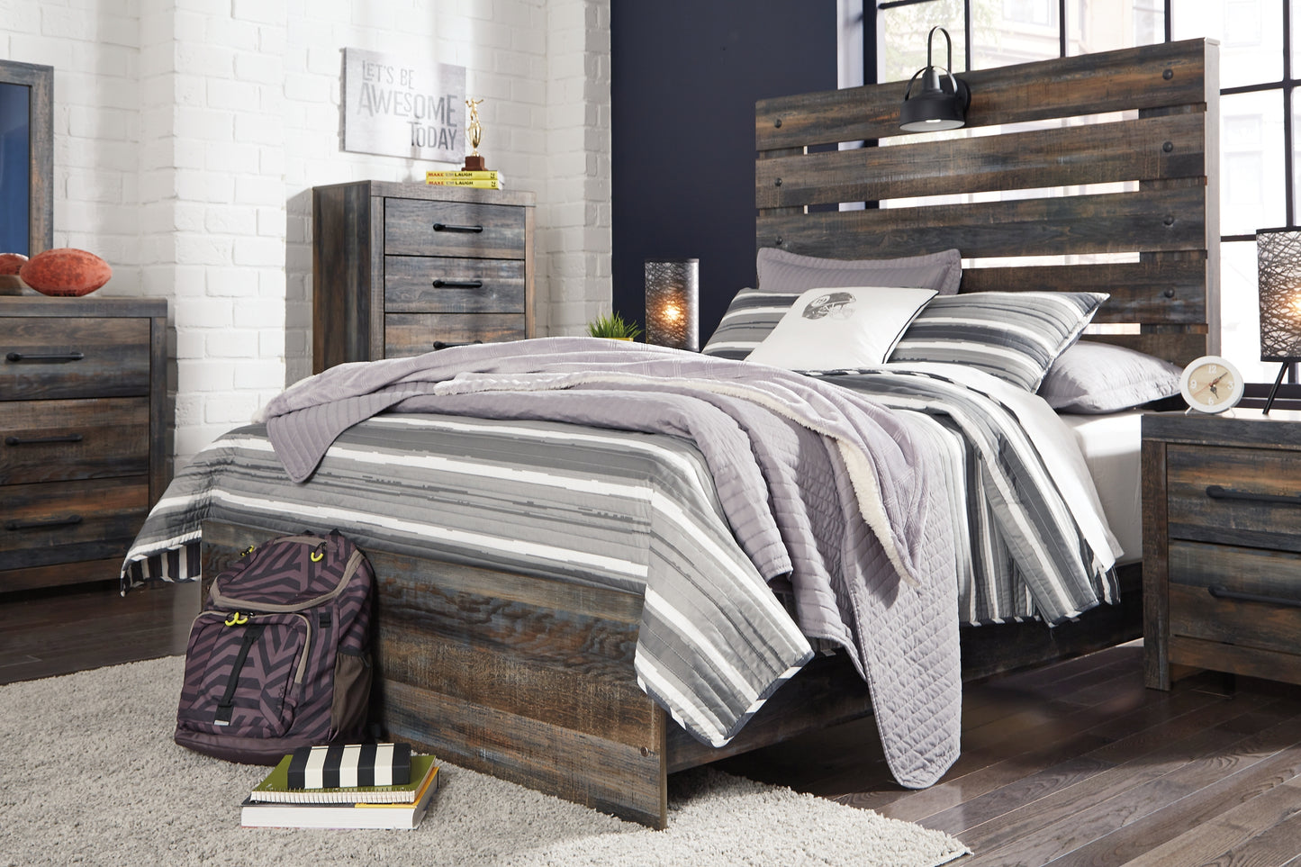 Drystan  Panel Bed