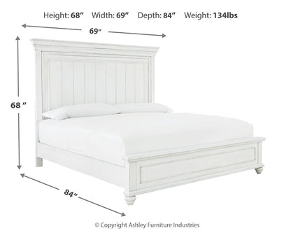 Kanwyn Queen Panel Bed with Mirrored Dresser, Chest and Nightstand